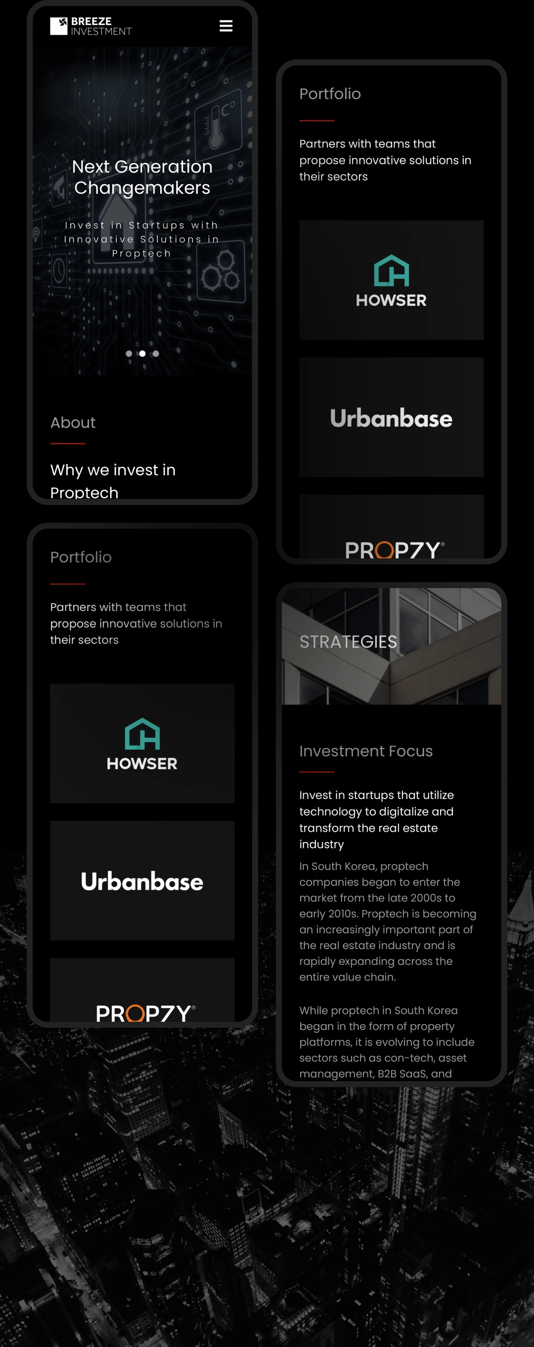 NXT UIUX 포트폴리오 | 웹사이트 반응형 제작 디자인시안